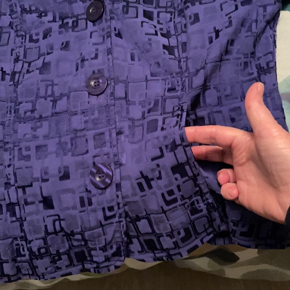 Chico’s Periwinkle Jacket Size 1 (Medium) - Picture 4 of 5
